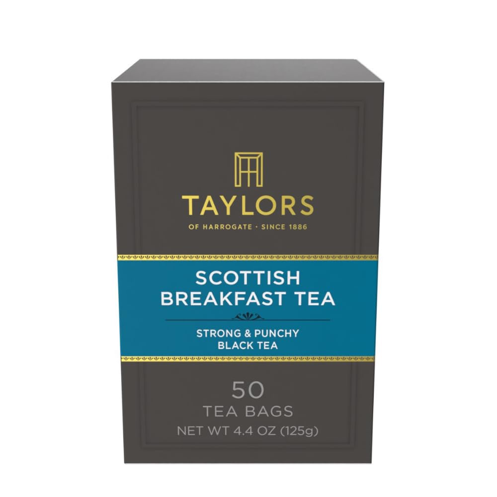 Taylors of Harrogate Scottish Breakfast Black Tea, 50ct (Pack of 1)