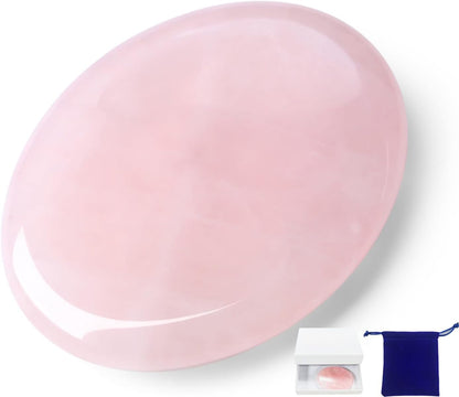 Worry Stone Crystals and Healing Stones Anxiety Fidgets Natural Meditation Accessories 7 Chakra Thumb Sensory Mental Health Depression Stress Anxiety Relief Items Mother's Day Gifts for Women