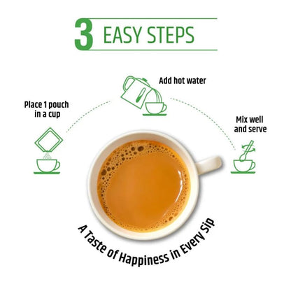QuikTea Lemongrass Unsweetened Chai Tea Latte - Naturally Caffeine-Light, Preservative-Free, No Sugar Added – 640g of Perfection, Gluten Free, Kosher