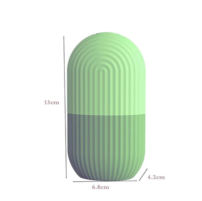 Joyeee Ice Face Roller, Reusable Silicone Mold Face Massage Eye Facial Beauty Skin Care Tools Apply Ice for Shrink Pores Anti Wrinkle Reduce Puffiness Improve Skin Elasticity, Striped