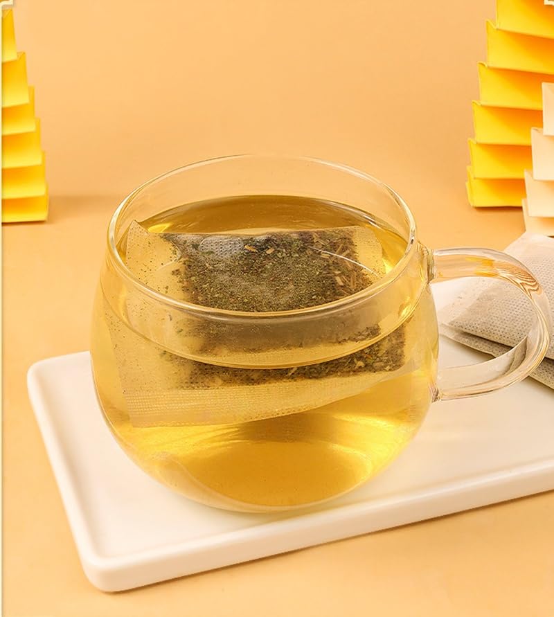 Kuting MULLEIN LEAF TEA Bags, 100% Natural Tea, Sugar Free, Gluten Free, Soy Free, Non-GMO, 60 Count Round Eco-Conscious Teabags
