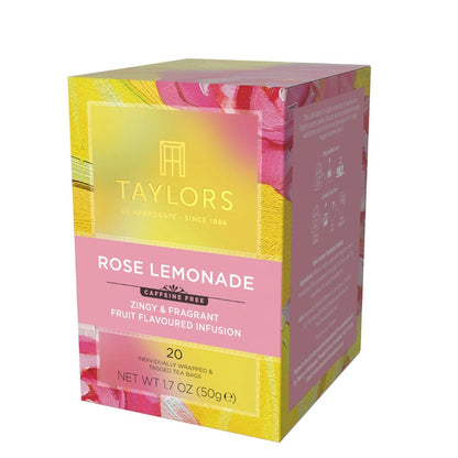 Taylors of Harrogate Rose Lemonade Herbal Tea Bags, 20ct (Pack of 1)