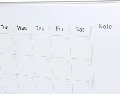 VEVOR Dry Erase Calendar for Wall, 36 x 24 Inches Whiteboard Calendar, Monthly Planner Magnetic Dry Erase Board, 1 Magnetic Erase & 2 Dry Erase Marker & Movable Tray for Restaurant Office Home School