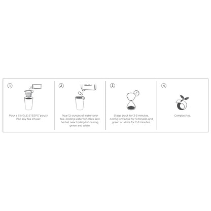 Tea Forte Single Steeps Tea Sampler, Green Tea, 15 Pouches