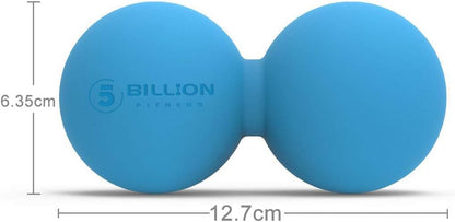 5BILLION FITNESS Peanut Massage Ball,Double Lacrosse Ball and Mobility Massage Ball for Physical Therapy - Deep Tissue Massage Tool for Myofascial Release, Muscle Relaxer, Acupoint Massage (Purple)