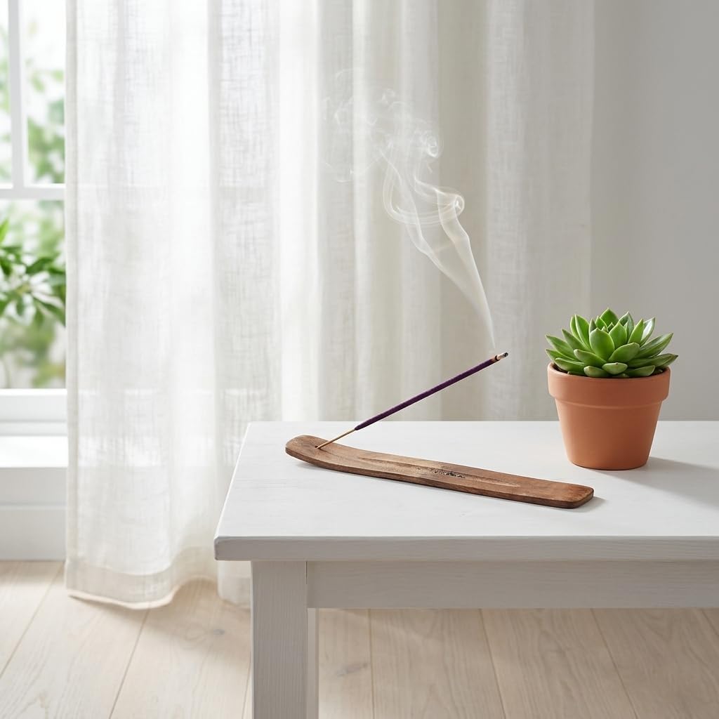 Hosley 320 Assorted Incense Sticks with Holder Eucalyptus, Fresh Bamboo, Lavender, Myrrh, Lavender Chamomile, Vanilla, Citrus, Dragon Blood Idea for Home, Wedding, Spa, Meditation & Aromatherapy