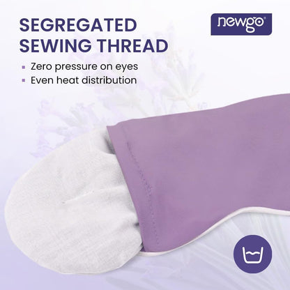NEWGO Microwave Heated Eye Mask Soothing Relief for Dry Eyes, Heat Therapy Warm Eye Compress with Removable Cover for Stye, Blepharitis, Relaxation or Gift Choice - Blue