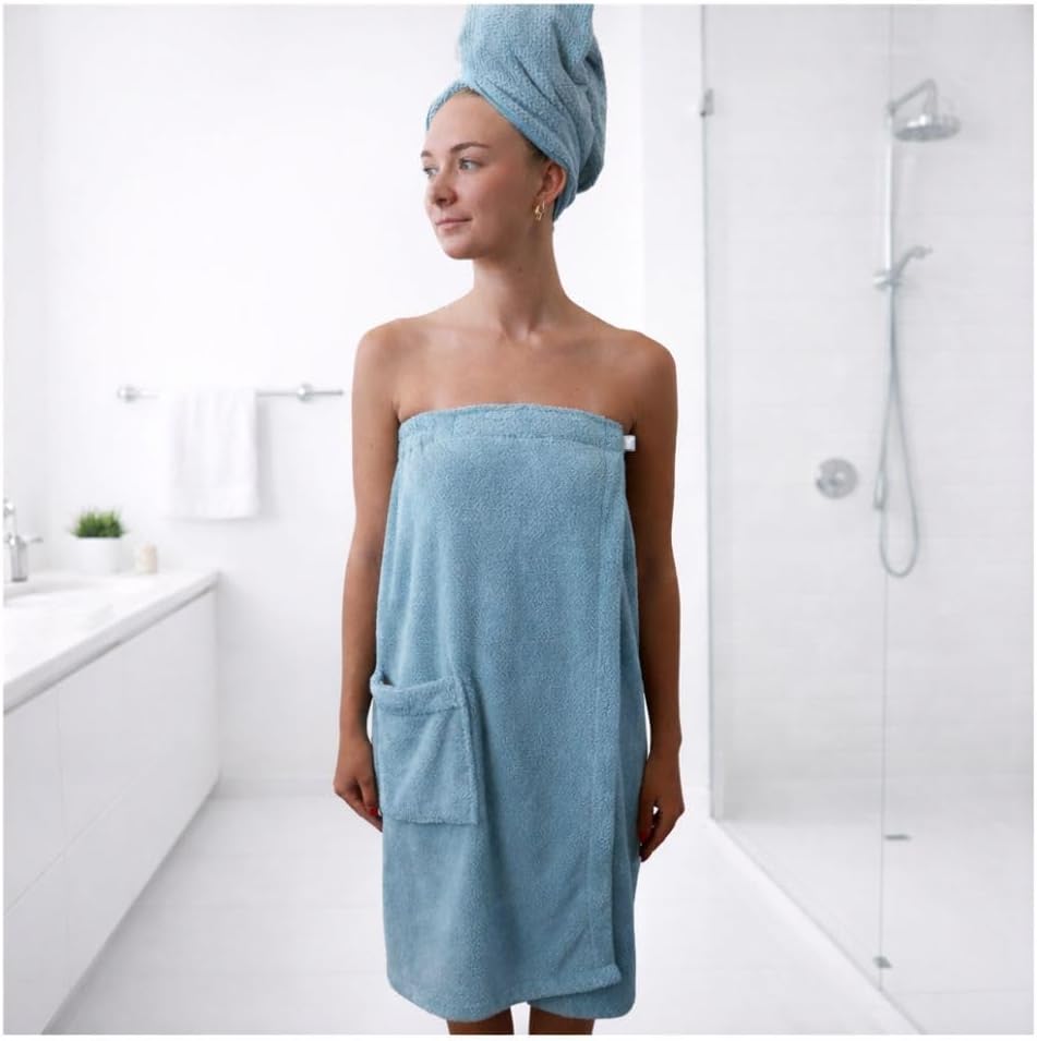 VOLO Hero Hair Towel – Ultra Soft Nanoweave™ Microfiber, Super Absorbent Quick Dry, Reduces Dry Time 50%, Anti-Frizz & Breakage, Secure Snug Strap, Large Wrap for All Hair Types - Luna Gray