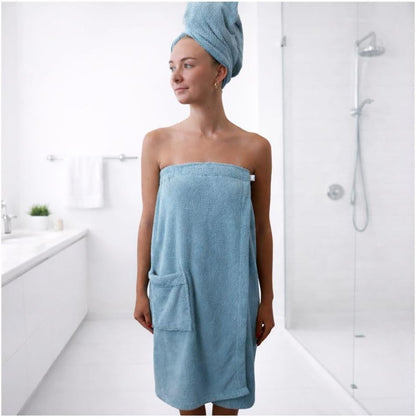 VOLO Hero Hair Towel – Ultra Soft Nanoweave™ Microfiber, Super Absorbent Quick Dry, Reduces Dry Time 50%, Anti-Frizz & Breakage, Secure Snug Strap, Large Wrap for All Hair Types - Luna Gray