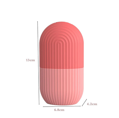 Joyeee Ice Face Roller, Reusable Silicone Mold Face Massage Eye Facial Beauty Skin Care Tools Apply Ice for Shrink Pores Anti Wrinkle Reduce Puffiness Improve Skin Elasticity, Striped