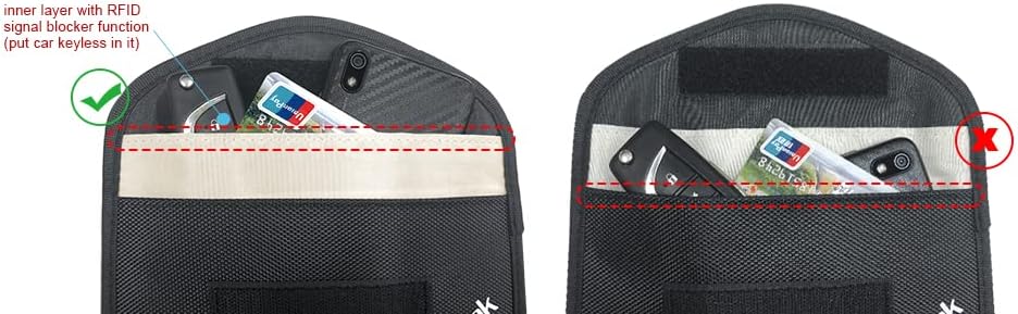 Co-link Cell Phone Anti-tracking Anti-spying GPS Rfid Signal Blocker Pouch Case Bag Handset Function Bag (Black)