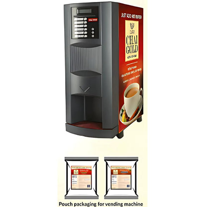 Chai Gold Instant Chai Tea Premix Powder - Sweetened Milk Tea Latte Mix for Home and Beverage Dispensers - [500g / 1.1 lb Bulk Bag] (Kadak)