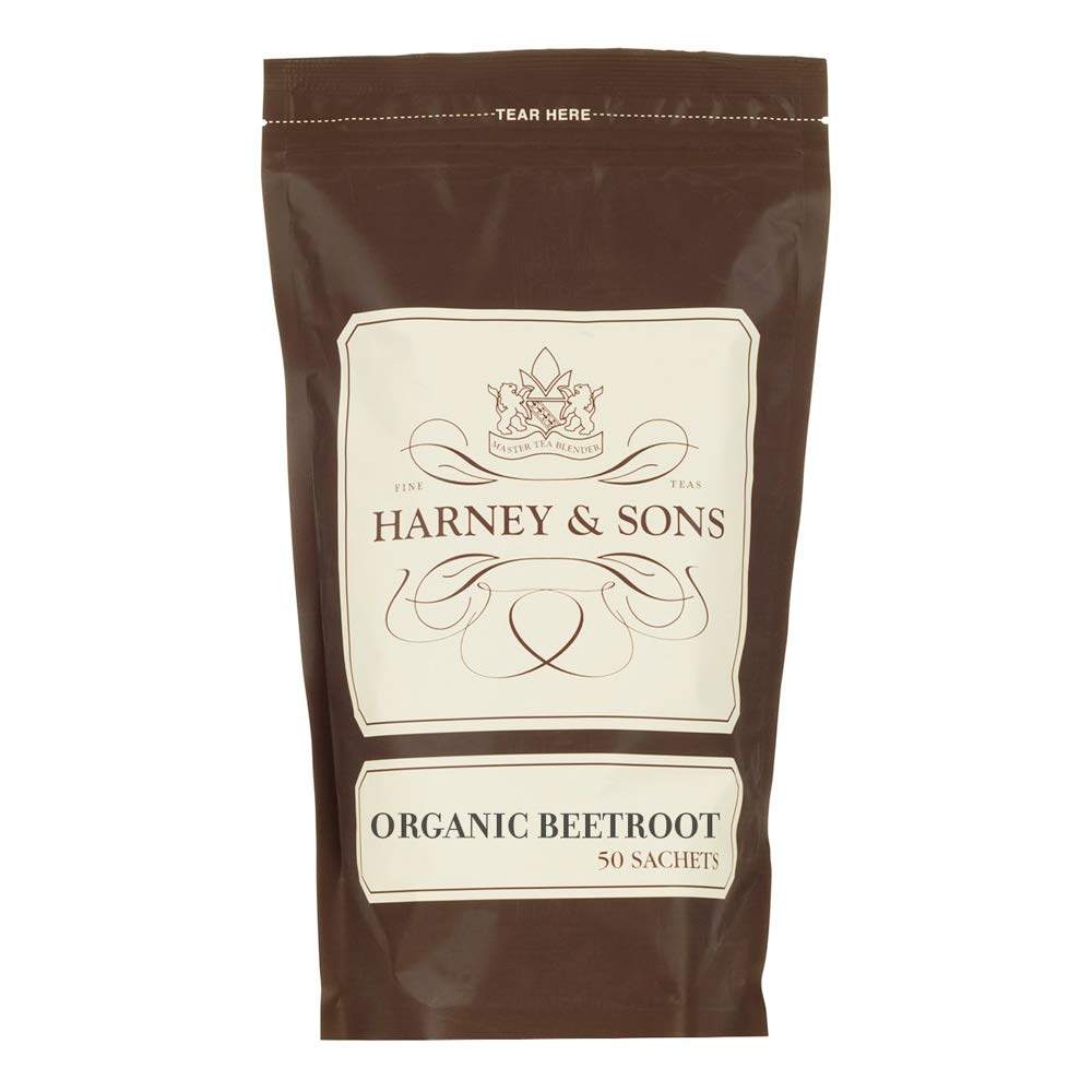 Harney & Sons Organic Ginger Turmeric | Bag of 50 Sachets with Apple, Ginger, Lemongrass, and Hibiscus