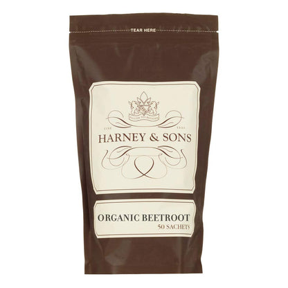 Harney & Sons Organic Ginger Turmeric | Bag of 50 Sachets with Apple, Ginger, Lemongrass, and Hibiscus