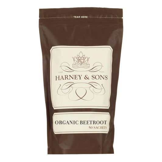 Harney & Sons Organic Ginger Turmeric | Bag of 50 Sachets with Apple, Ginger, Lemongrass, and Hibiscus