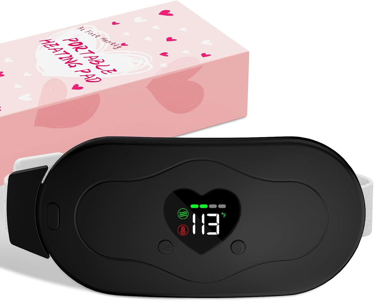 Glyduny Portable Heart Heating Pads, Electric Cordless Heat Pad