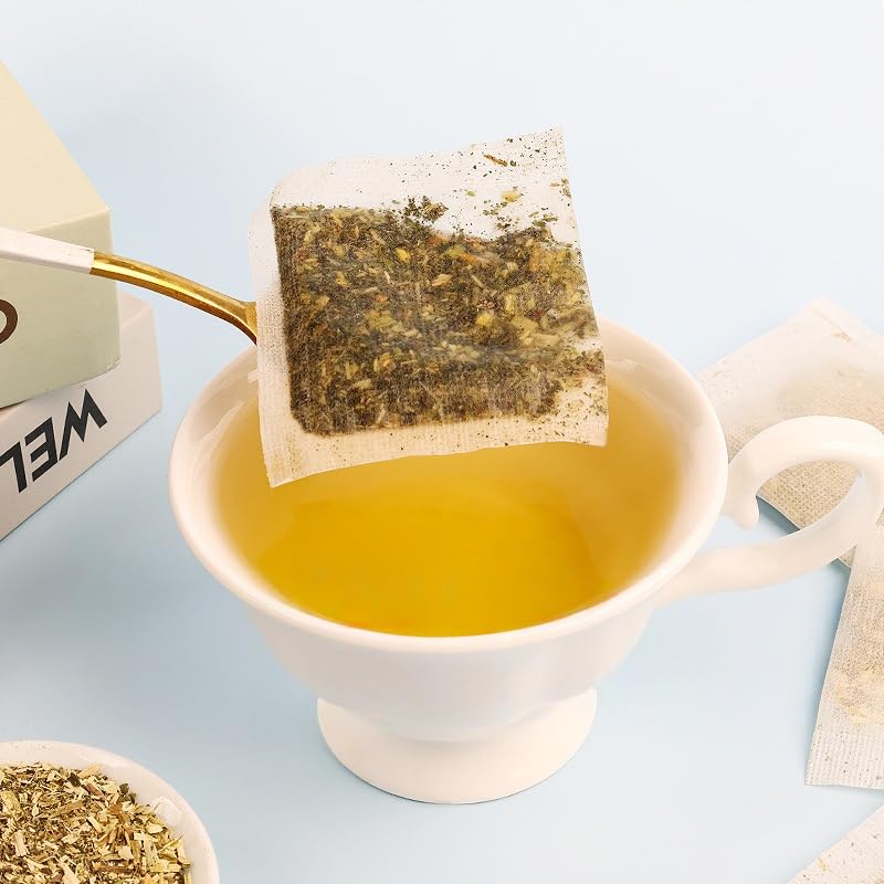 Kuting Premium Nettle Leaf Tea Bags, 100% Natural Healthy Skin Tea, Sugar Free, Gluten Free, Soy Free, Non-GMO, 25pcs Count Round Eco-Conscious Teabags