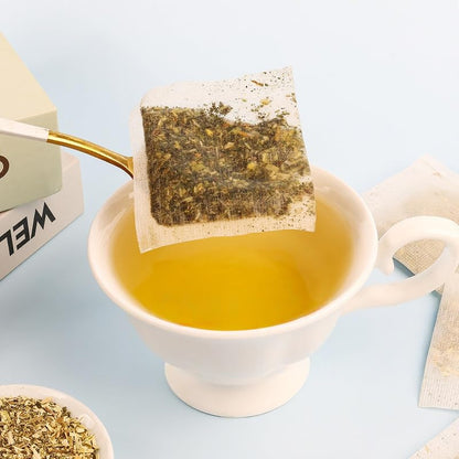 Kuting Premium Nettle Leaf Tea Bags, 100% Natural Healthy Skin Tea, Sugar Free, Gluten Free, Soy Free, Non-GMO, 25pcs Count Round Eco-Conscious Teabags