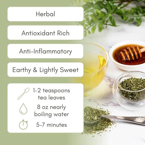 Organic Nettle Loose Leaf Tea - 1oz Bag (Approx. 15 Servings) | Full Leaf Tea Co.