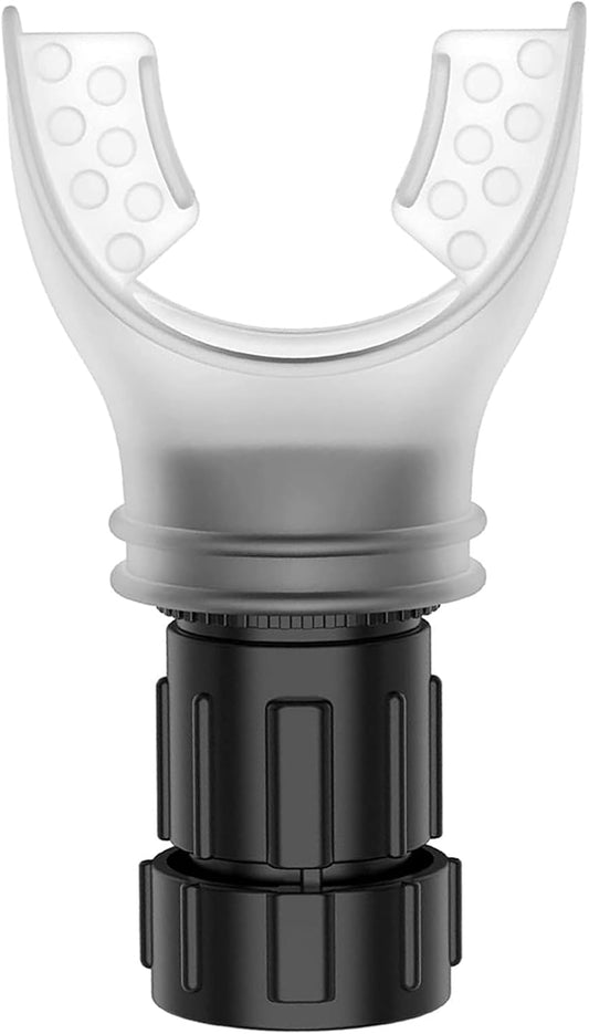 Breathing Trainer, Adjustable Exercise Device, Variable Settings - Adjustable to Different Fitness Needs, for Oral and Muscular Exercise(White)