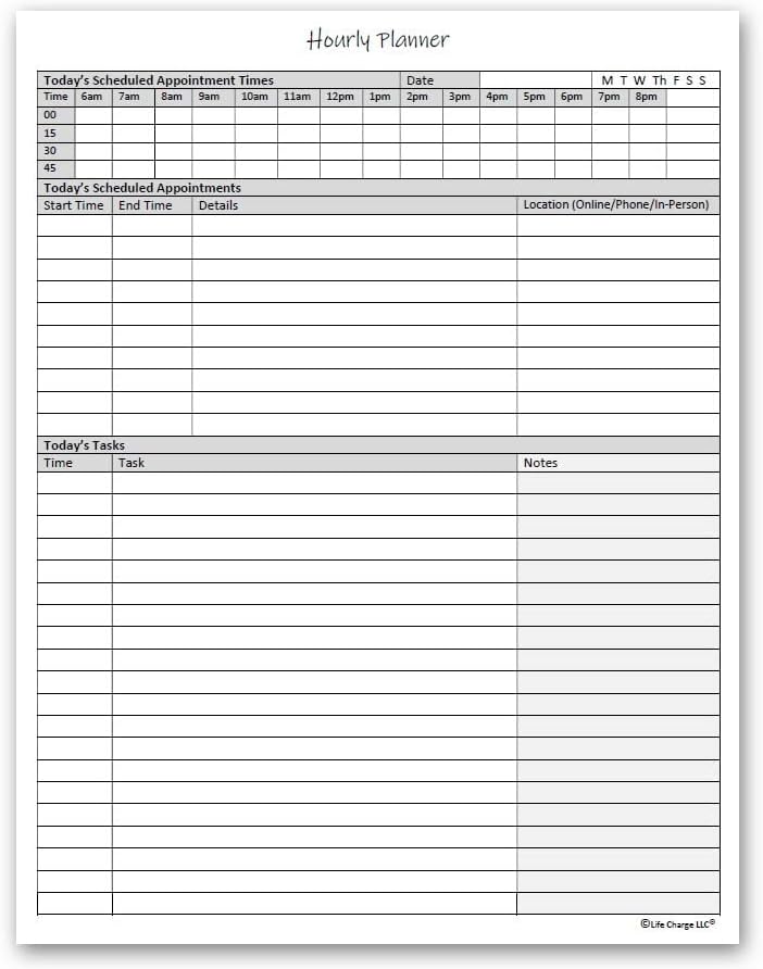 Life Charge Weekly Planner Notepad for Work & Home, Weekly To Do List Pad with Daily Checklist, Priority & Notes, 60 Pages, 8.5 x 11 Letter, Landscape