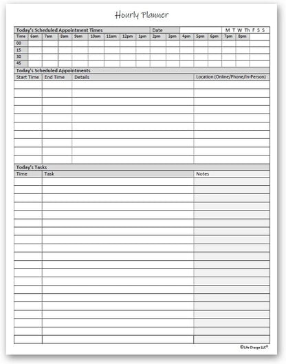 Life Charge Weekly Planner Notepad for Work & Home, Weekly To Do List Pad with Daily Checklist, Priority & Notes, 60 Pages, 8.5 x 11 Letter, Landscape