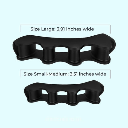 VYCE PrimalStep Toe Separators, Spreaders, Spacers, Straightener to Correct Toes for Men and Women, Bunion Corrector, Plantar Fasciitis and Athletic Mobility, S/M