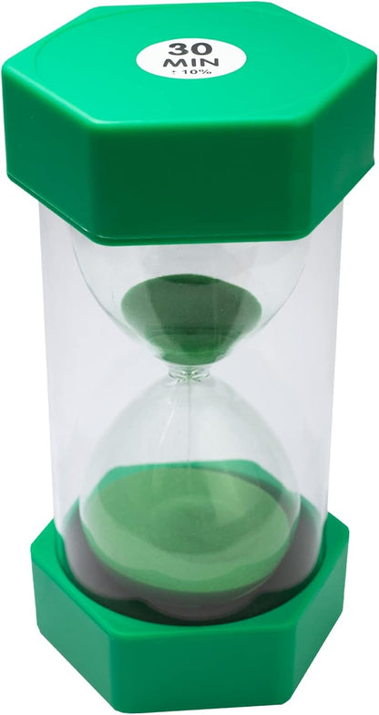 Sand Timer for Kids Set of 3 Small Colorful Hourglass Acrylic Covered Clock 1Min 2Min 5Min for Classroom, Home & Kids Room