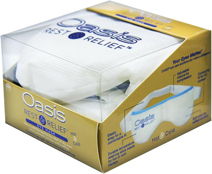 Oasis Rest & Relief Reusable Hot Cold Therapy Eye Mask