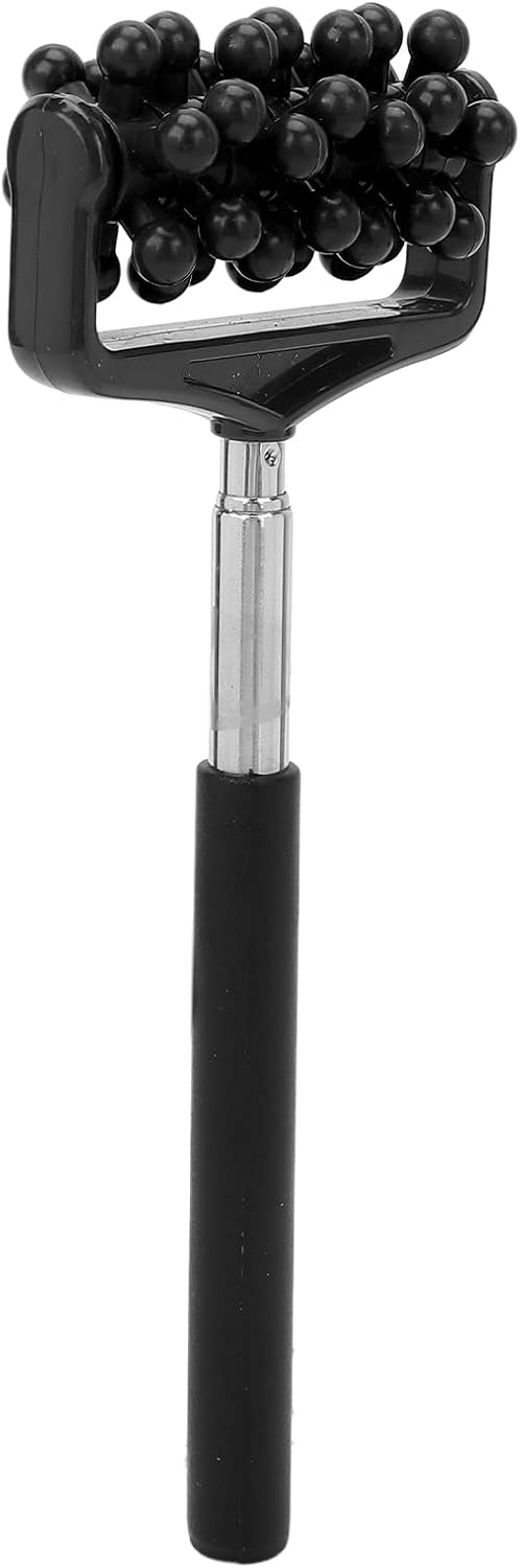 Ymiko Massage Stick for Men and Women – Telescopic Granular Body Roller for Neck, Back, Legs – Portable Home Muscle Relief Tool (Black)