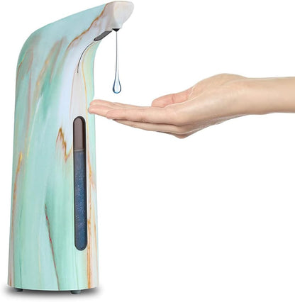 Automatic Soap Dispenser Touchless,400ml Touchless Liquid Soap Dispenser,Hands-Free Dish Soap Dispenser, IPX6 Waterproof Sensor, Auto Liquid Soap Dispenser for Bathroom Kitchen Hotel (Brown)