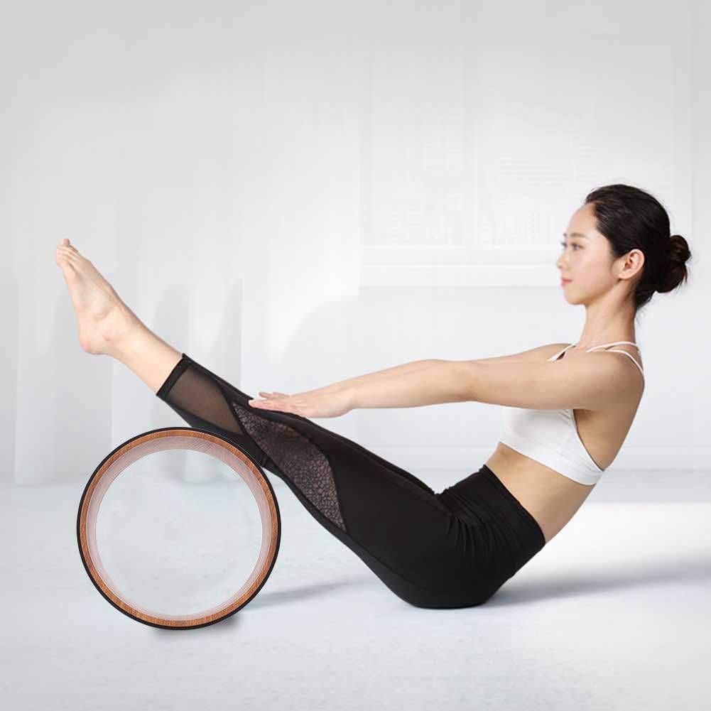 High Density PU Rubber Yoga Wheel for Stretching and Flexibility to Help Back Aches and Tension, Tear, Flexible Roller Designed, Extend Premium Back Roller