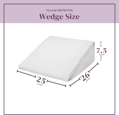 CirclesHome Pillow Protectors 4 Pack Standard Zippered - 100% Cotton Breathable Pillowcases - Protects Pillows from Dirt, Dust and Debri (Standard - Set of 4 - 20x26)