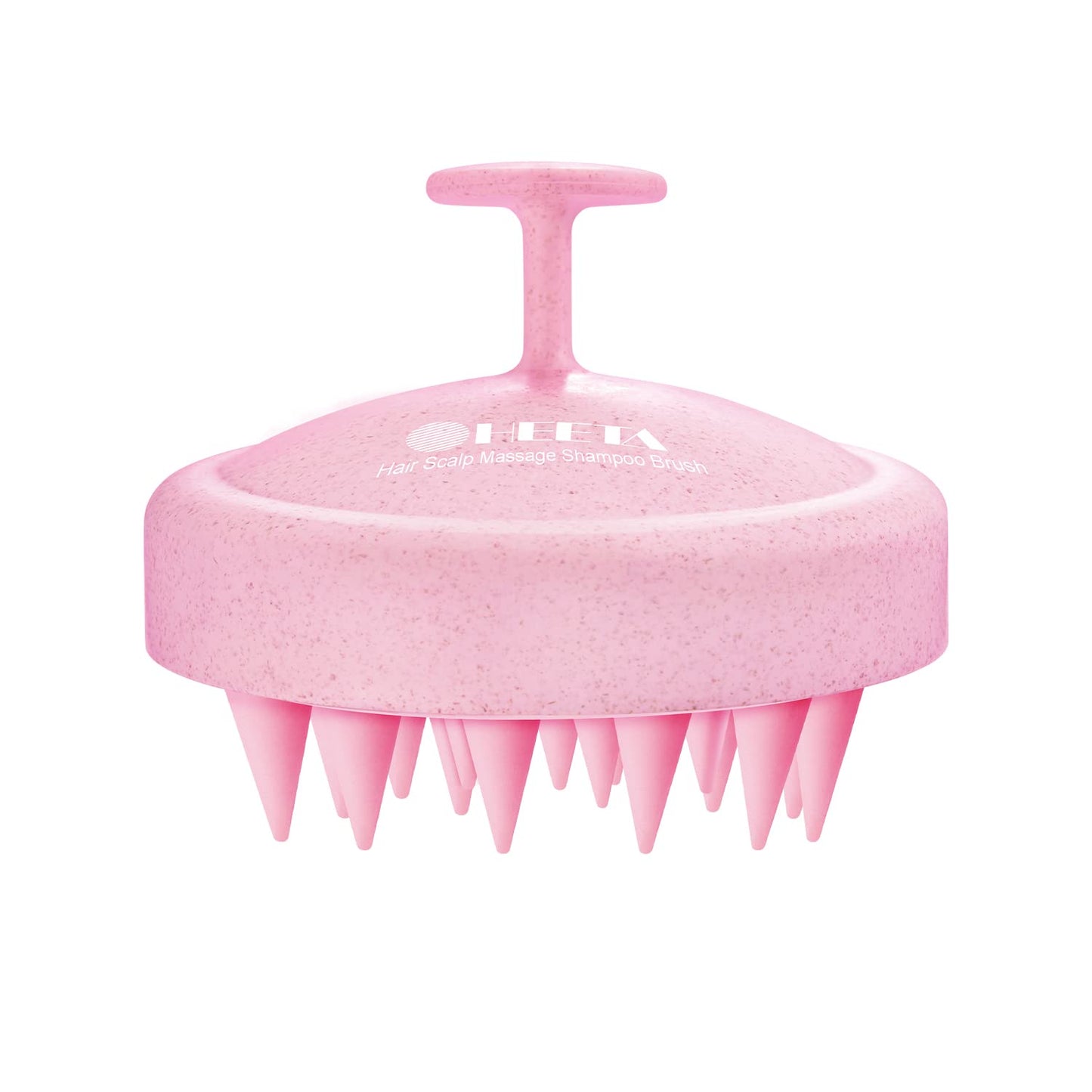 HEETA Scalp Massager Hair Growth, Soft Silicone Scalp Scrubber Shampoo Brush for Exfoliation, Dandruff Removal Head Massage Stress Relax, Wet & Dry Use for Thick Thin Curly Hair Care, Black