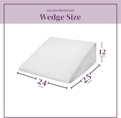 CirclesHome Pillow Protectors 4 Pack Standard Zippered - 100% Cotton Breathable Pillowcases - Protects Pillows from Dirt, Dust and Debri (Standard - Set of 4 - 20x26)