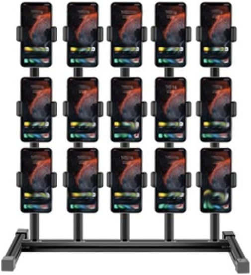 Cell Phone Stand, Heavy Base Multi Cell Phone Placement Rack Mobile Phone Management Storage Holder for Desk, Compatible(50x25x55cm-15)