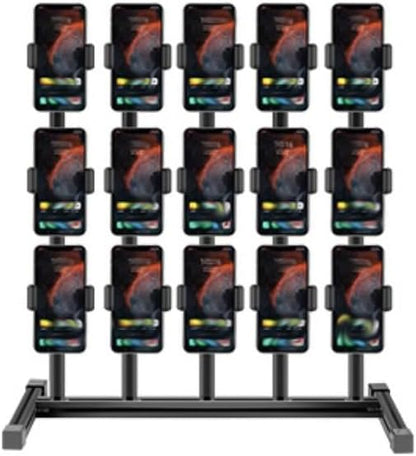 Cell Phone Stand, Heavy Base Multi Cell Phone Placement Rack Mobile Phone Management Storage Holder for Desk, Compatible(50x25x55cm-15)