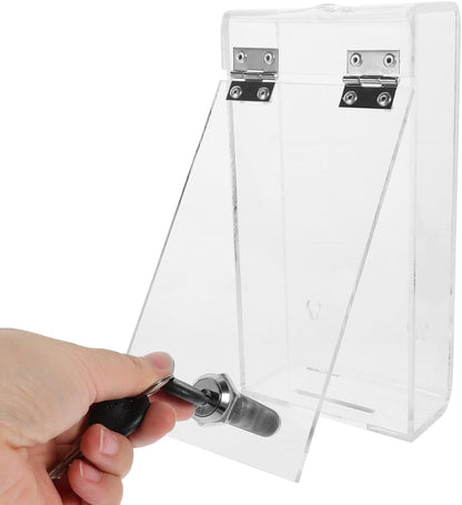 STOBOK Cell Phone Lock Box Mobile Phone Storage Box with 2 Keys Transparent Phone Locker Case Self-Control Smartphone Holder Portable Phone Time Lock Jail Box