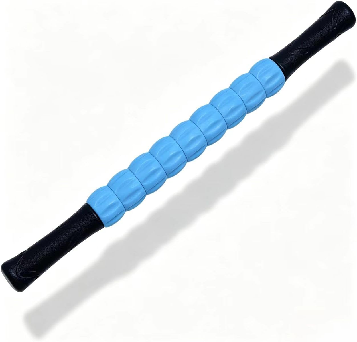 Muscle Roller Stick - A Full-Body Massage Roller that Can Relieve Muscle Soreness, Cramps and Tension After Exercise. It is a Handheld Physical Therapy and Recovery Tool（Black and Purple）