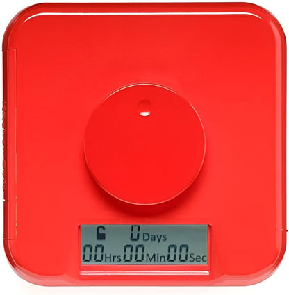 Kitchen Safe Time Locking Container (Medium), Timed Lock Box for Cell Phones, Snacks, and other unwanted temptations (White Lid + 5.5” Clear Base)