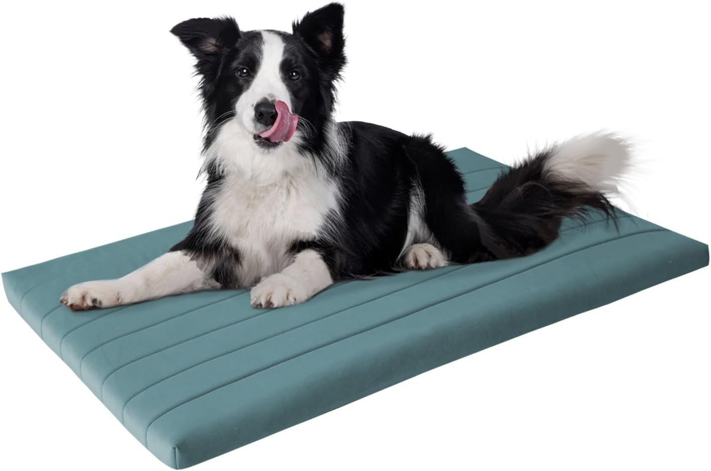 BALANCE Dog Crate Bed, Orthopedic Dog Bed Pad with Waterproof Liner, Washable Crate Foam Pet Mat for Large, Medium, Puppy Dogs Breeds, Mint Leaf, 36“x23”x1.6“