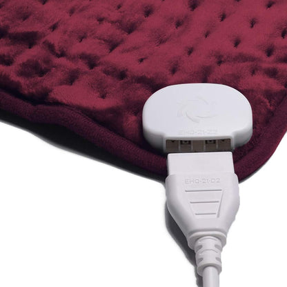 Ambershine 17''x33'' XXXL King Size Heating Pad with 12 Temperature Settings & 4 Auto-Off Countdown Timers, Pain Relief for Back/Neck/Shoulders/Abdomen/Legs(Dark Teal)