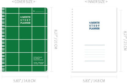 Monolike Basic B5 Monthly + Weekly Planner pad, A SET - Academic Planner, Weekly & Monthly Planner, To-do list, Note pad, Scheduler