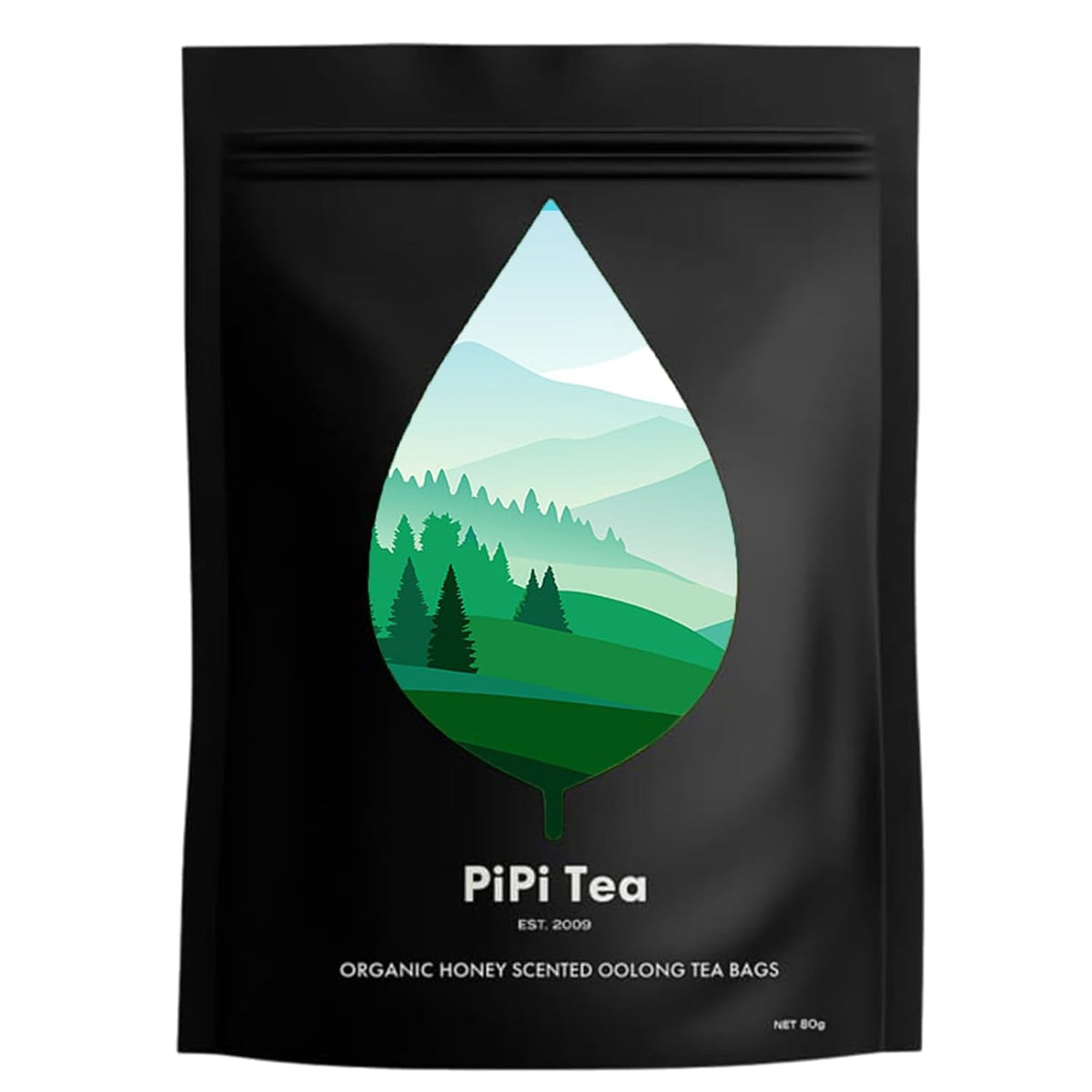 Pipi Tea Oolong Whole Leaf Tea Bags, 20 Count