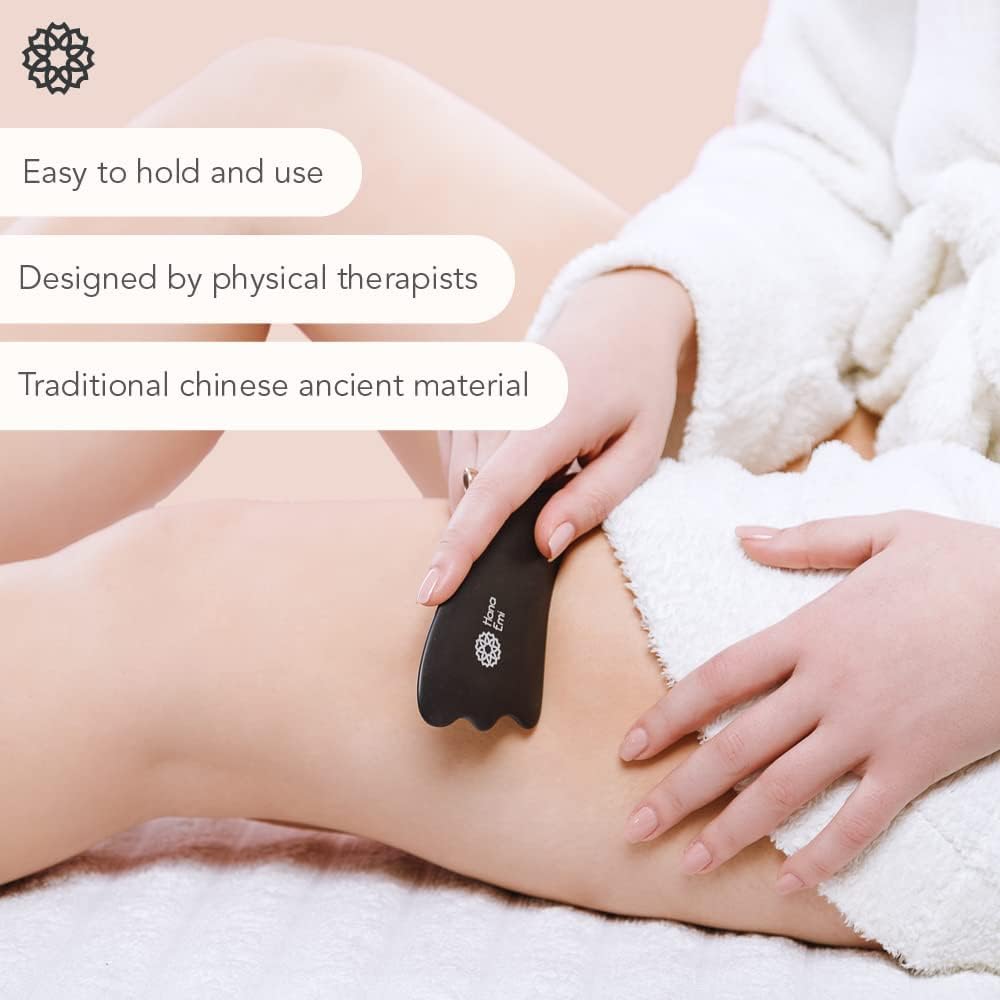 Bian Stone Guasha Tool for Face and Body Sculpting - Gua Sha Facial Tools
