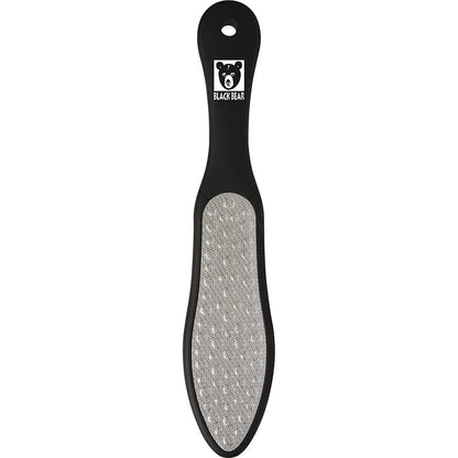ForPro Black Bear Stainless Steel Pedicure File, Callus Remover Foot File, Double-Sided Professional Quality Tool for Heels and Feet, 10.5’’ L