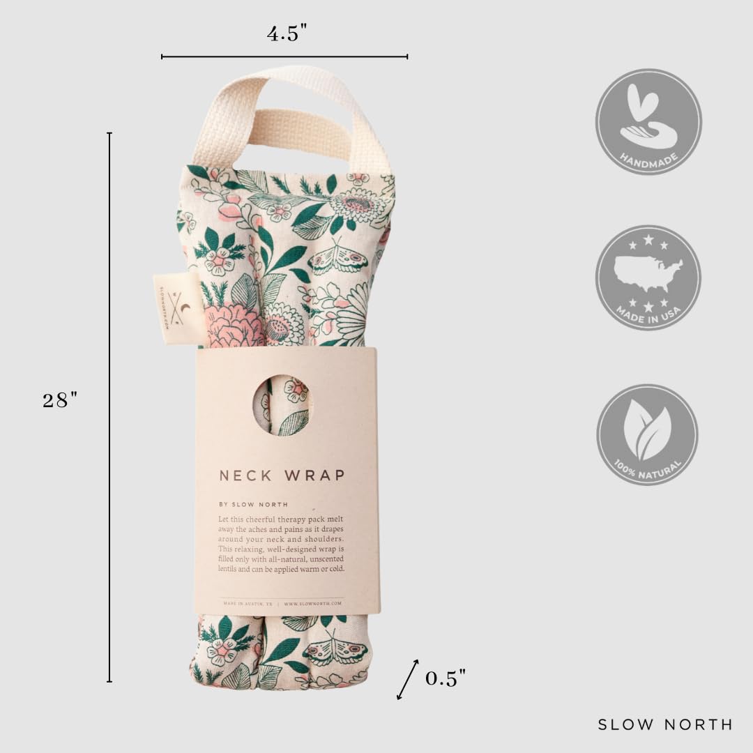 Slow North Hot & Cold Neck Shoulder Wrap: Natural Relief from Shoulder and Neck Ache, Menstrual Cramps Relief, and Stress Reduction