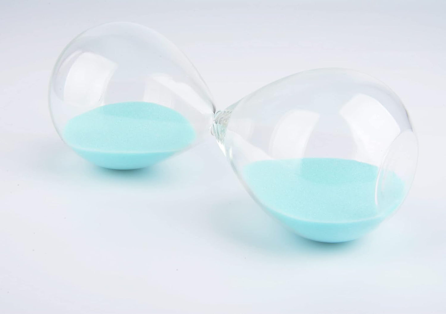 Hourglass, HoveBeaty Hand-Blown Sand Timer Set for Time Management 15 Minutes Durable Glass Construction (15 Min, Black)