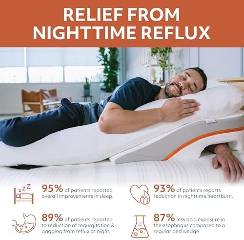 MedCline Acid Reflux Pillow Relief System, Medium for 5'5" to 5'11" Tall