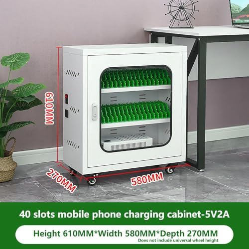 Wall-Mounted Phone Charging Station, 12-Slot Mobile Storage Cabinet for Students & Employees, Portable Organizer for Tourists, Space-Saving Phone Holder (White)